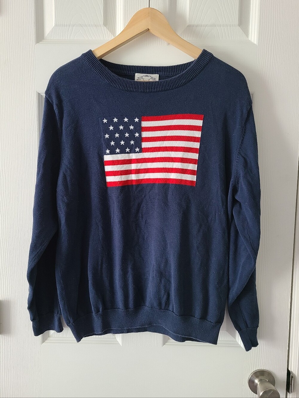 Stitches In Time American Flag Sweater